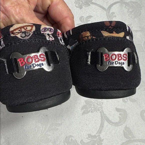 Bobs “made for dogs” by Skechers black casual slip on canvas shoes. Size 8 - Picture 9 of 9